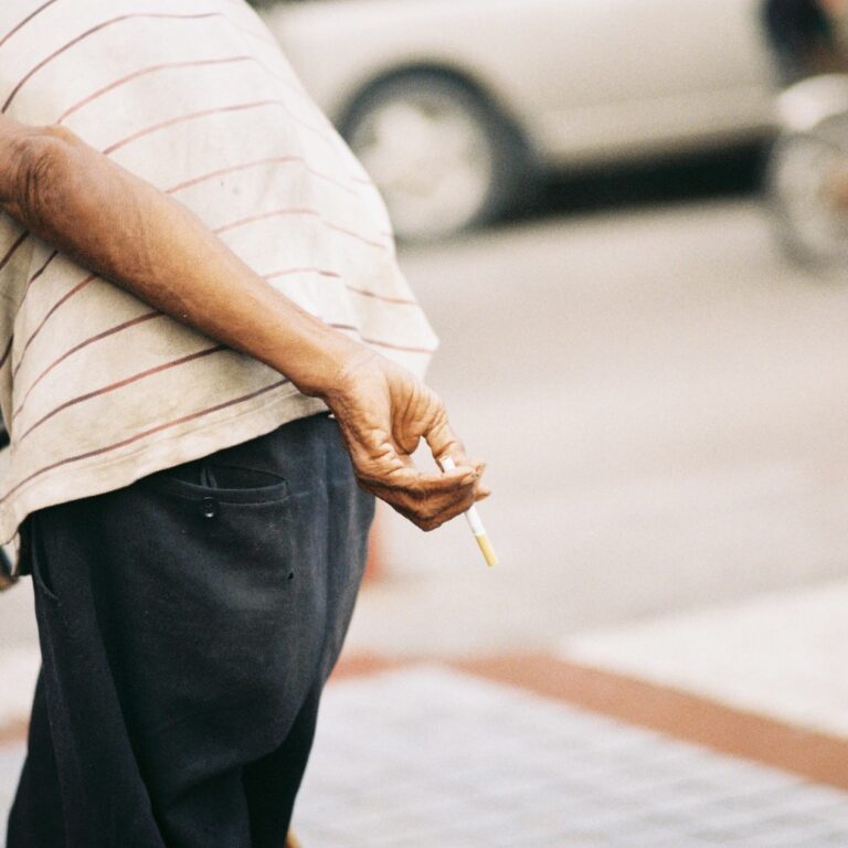 Man with Cigarette, Photo by Ami Shinozawa